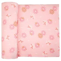 Maxi Lange En Gaze De Coton Rosella Rosella Imprimé Floral, Rose