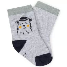 Chaussettes fantaisie Garçon Gris
