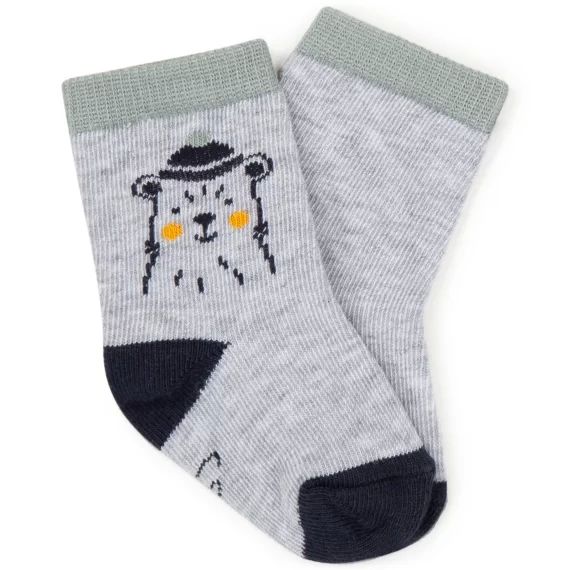 Chaussettes fantaisie Garçon Gris
