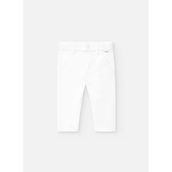 Pantalon Stretch En Satin Blanc