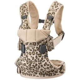 Porte bébé One en coton Léopard beige