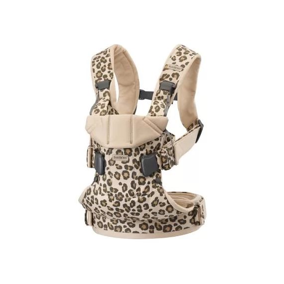 Porte bébé One en coton Léopard beige