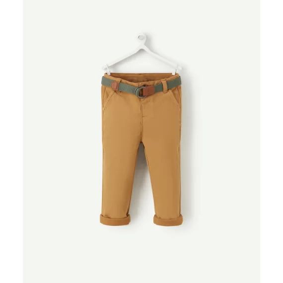 Pantalon chino bébé garçon en viscose responsable marron –  – Soldes