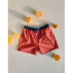 Short De Bain Rouge Clair