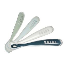 Lot 4 Cuillères Premier Age Silicone Béaba – Rainbow
