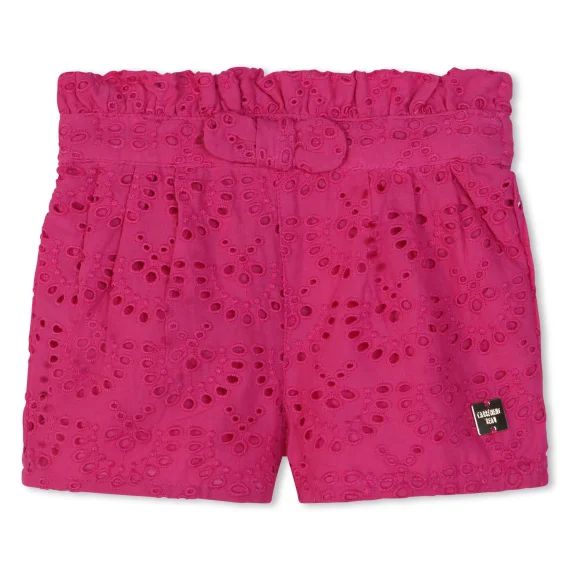 Short de cérémonie en coton Fille Rose