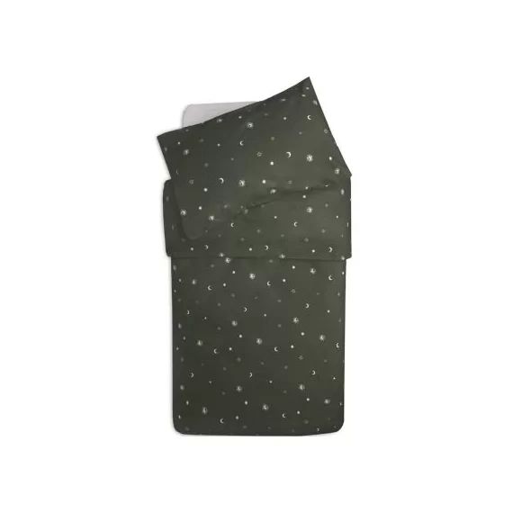 Housse de couette + taie d&rsquo;oreiller Stargaze Leaf Green (100 x 140 cm)