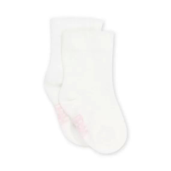 Chaussettes Écrus À Motif Coeurs