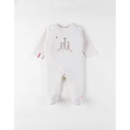 Pyjama Bébé Jersey Gaufré Blanc