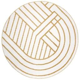 Tapis Luisa Tissé Mécaniquement En Polypropylène Ecru Ø140 – Nattiot Beige