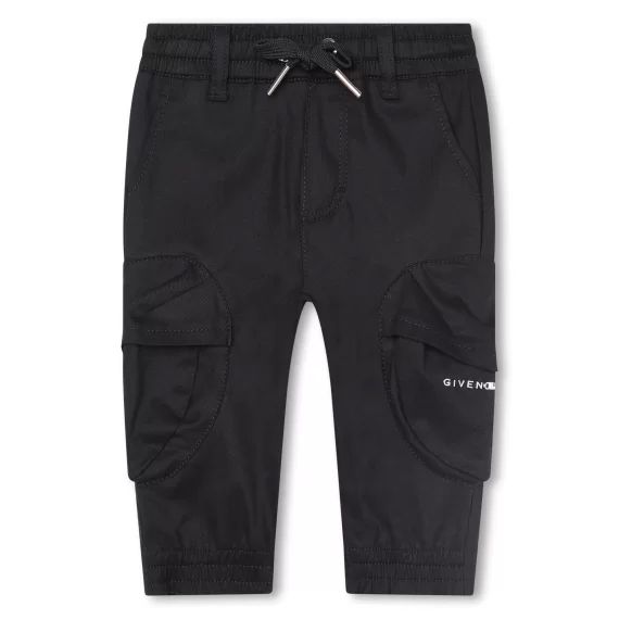 Pantalon en gabardine Garçon Noir