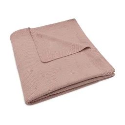 Couverture Berceau Cosy Knit En Coton Rose Sauvage