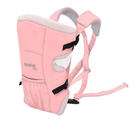 Porte-bébé ASALVO – Modèle 18168 – rose Edition 2020 – Ergonomique – Mixte blanc