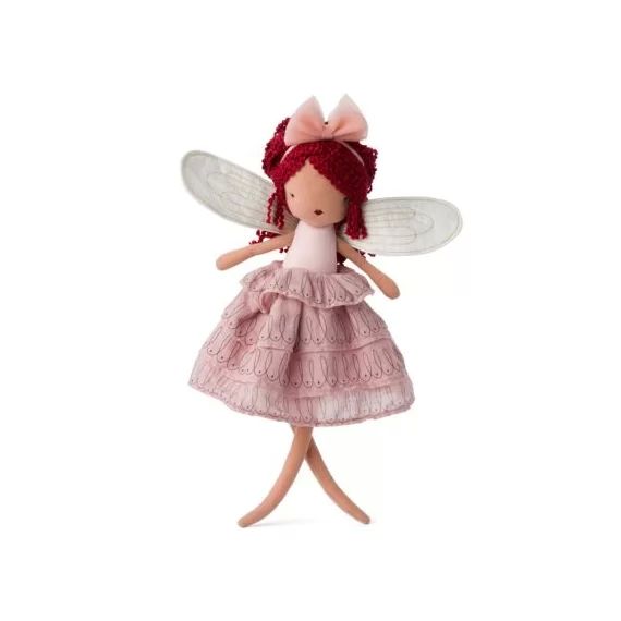 Poupée souple fée Céleste avec robe rose (35 cm)