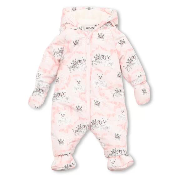 Combinaison pilote à capuche Fille Rose