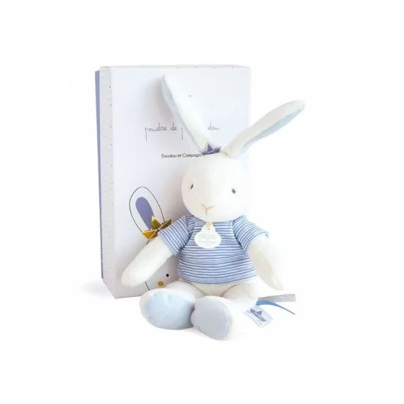 Coffret peluche Lapin matelot Poudre de Perlidoudou (25 cm)