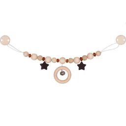 Chaîne Poussette Bois Et Ambre Beige