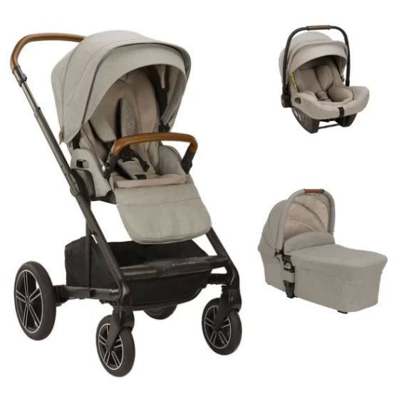 Poussette Nuna Mixx Next + Nacelle + Coque Auto Pipa Next – Hazelwood