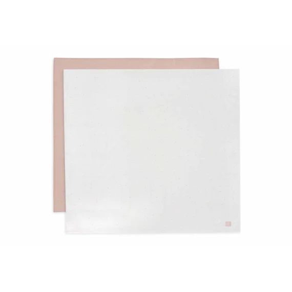 Lot De 2 Grands Langes Gaze De Coton Twinkling Rose Sauvage