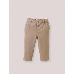 Pantalon En Twill Marron Glace