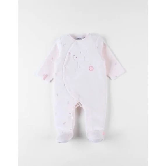 Pyjama En Velours Côtelé, Lapin Rose