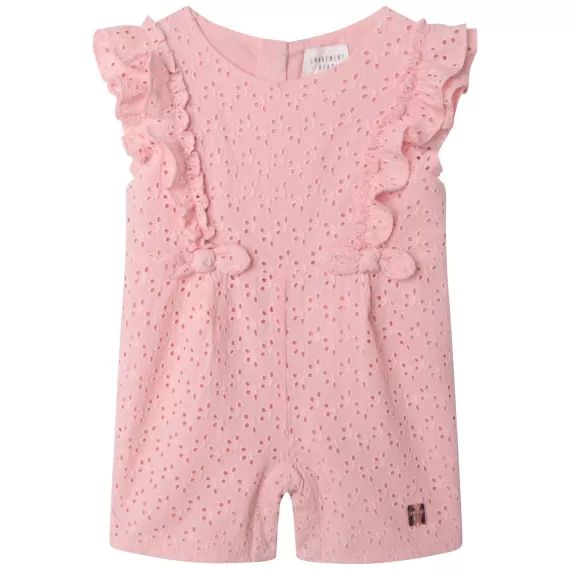 Combi-short en broderie Fille Rose