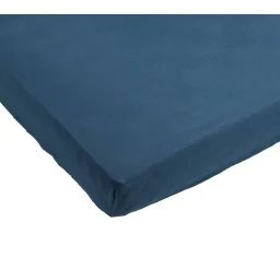 Lot 2 Draps Housse Pour Lit Évolutif Bébé En Coton Bleu Nuit