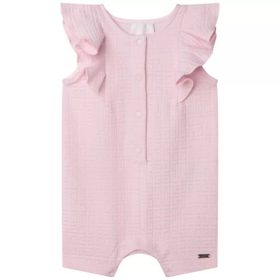 Combinaison volantée à motifs UNISEXE Rose