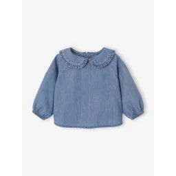 Blouse naissance en denim stone