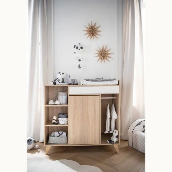 Commode À Langer Évolutive En Bureau Blanc