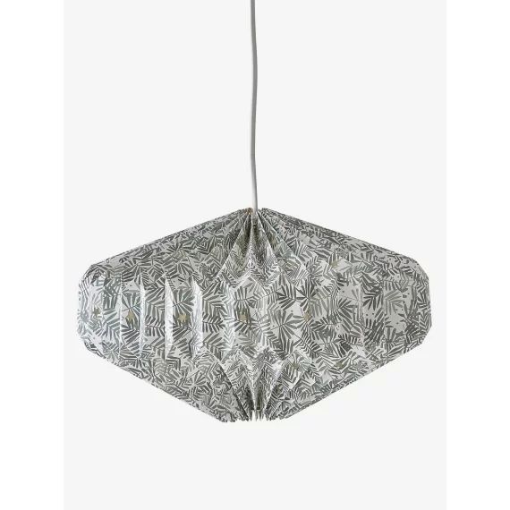 Abat-jour pour suspension en papier origami HANOÏ vert