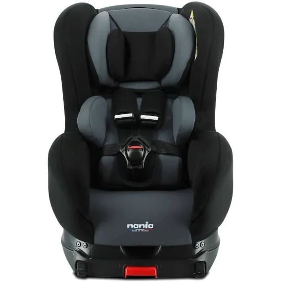 Siège auto isofix NANIA ZENA I FIX 40-105 cm – (0 à 4 ans) – Dos route 40-87 cm – Têtière réglable – Inclinable – Made in France noir