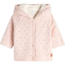Veste en tricot à capuche Fille9M Rose