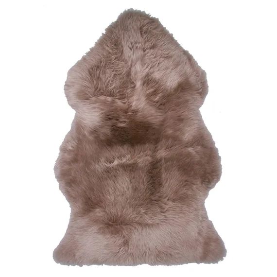 Tapis Peau De Mouton Douchka Taupe