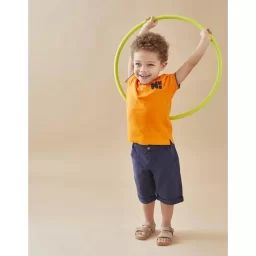 Bermuda en twill bleu