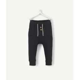 Jogging bébé garçon en fibres recyclées noir –  – Soldes