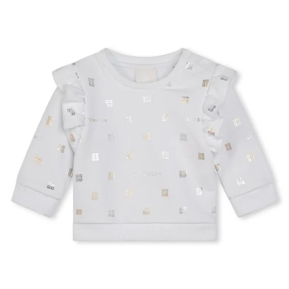 Sweat-shirt en molleton Fille Blanc