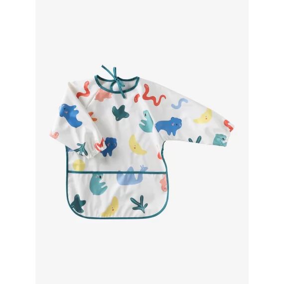 Bavoir tablier manches longues multicolore