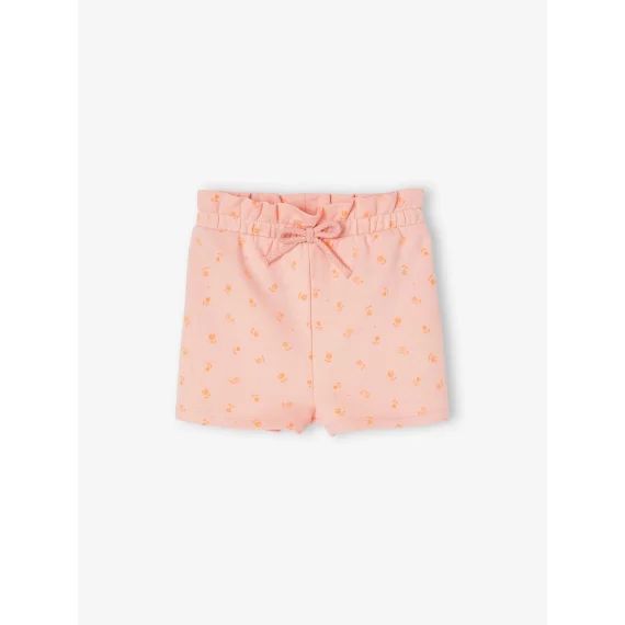 Short bébé en molleton rose pâle