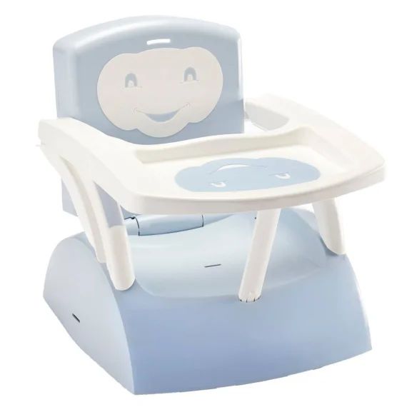 Rehausseur De Chaise 2en1 Évolutif Fleur Bleue