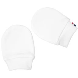 Moufles Naissance En Coton Gants Bébé Anti Griffures Blanc
