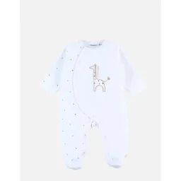 Pyjama En Velours Côtelé, Girafe Blanc