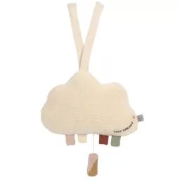 Boîte à musique Nuage – LASSIG – Berceuse de Brahms – Blanc – 21 x 8 x 16 cm – Bébé blanc