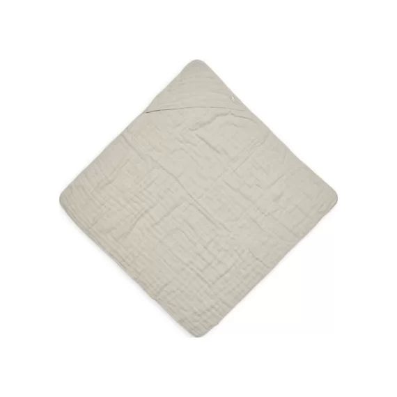 Cape de bain en coton froissé nougat (75 x 75 cm)