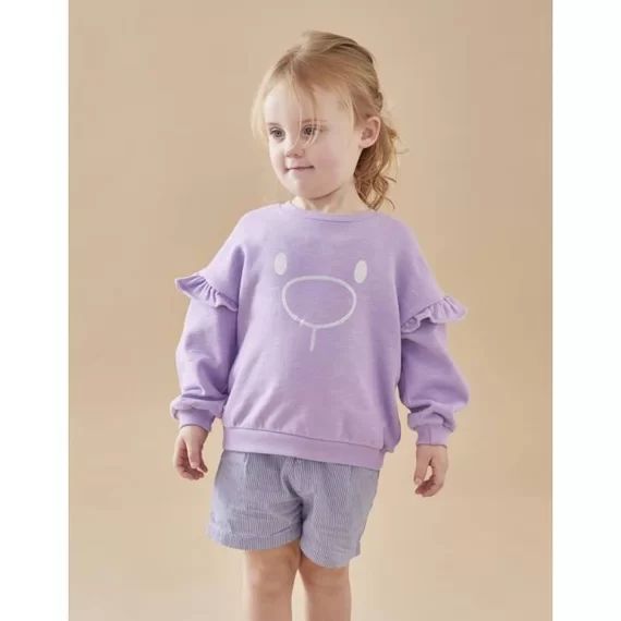 Sweat Nouky enmolleton blanc