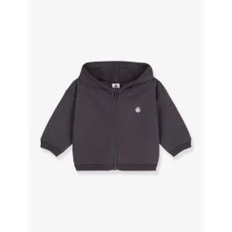 Sweat à capuche bébé – PETIT BATEAU gris