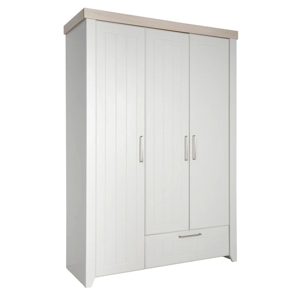 Armoire 3 Portes Roba Helene – Gris clair