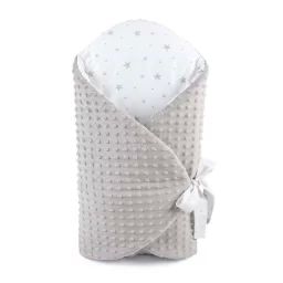 Gigoteuse D’emmaillotage Évolutive – Sevira Kids – Minky Stella – Gris – Mixte – 4x70x90cm Gris