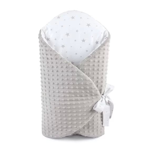 Gigoteuse D’emmaillotage Évolutive – Sevira Kids – Minky Stella – Gris – Mixte – 4x70x90cm Gris