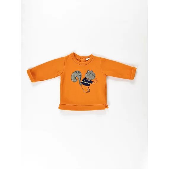 Sweat orange Fille ou Garçon 3 mois